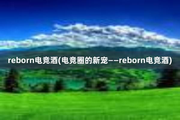 reborn电竞酒(电竞圈的新宠——reborn电竞酒)