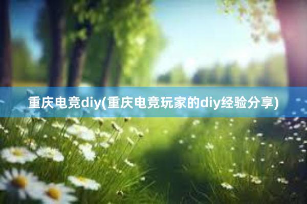 重庆电竞diy(重庆电竞玩家的diy经验分享)