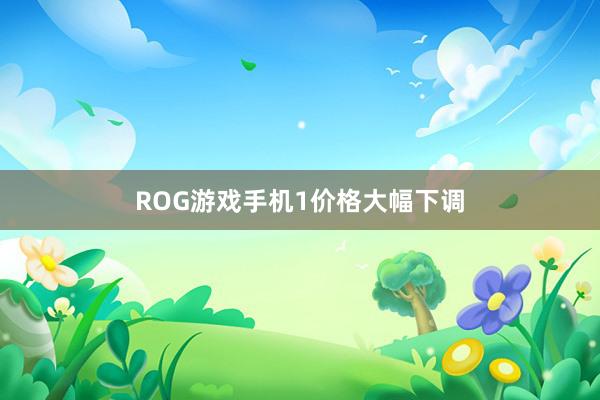 ROG游戏手机1价格大幅下调