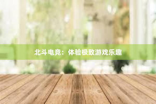 北斗电竞：体验极致游戏乐趣