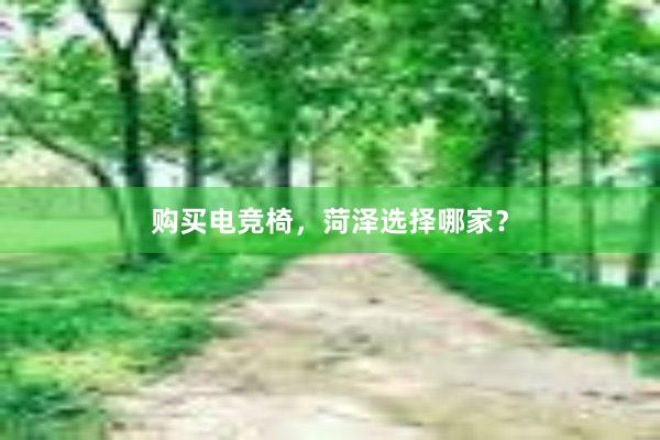 购买电竞椅，菏泽选择哪家？