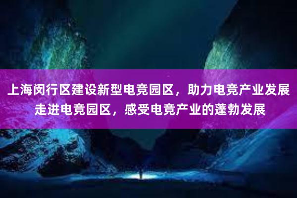 上海闵行区建设新型电竞园区，助力电竞产业发展 走进电竞园区，感受电竞产业的蓬勃发展